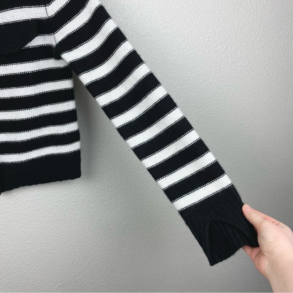 Anthropologie Maeve Women's Small Cashmere Crop Cardigan Sweater Parisian Style - Picture 7 of 16